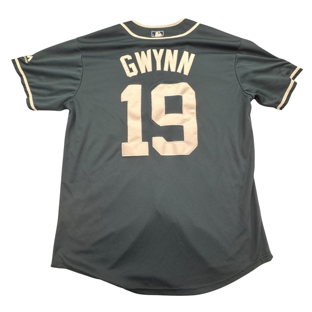 San Diego Padres Jersey Mens XL Tall Navy MLB Tony Gwynn 19 Majestic Cool Base